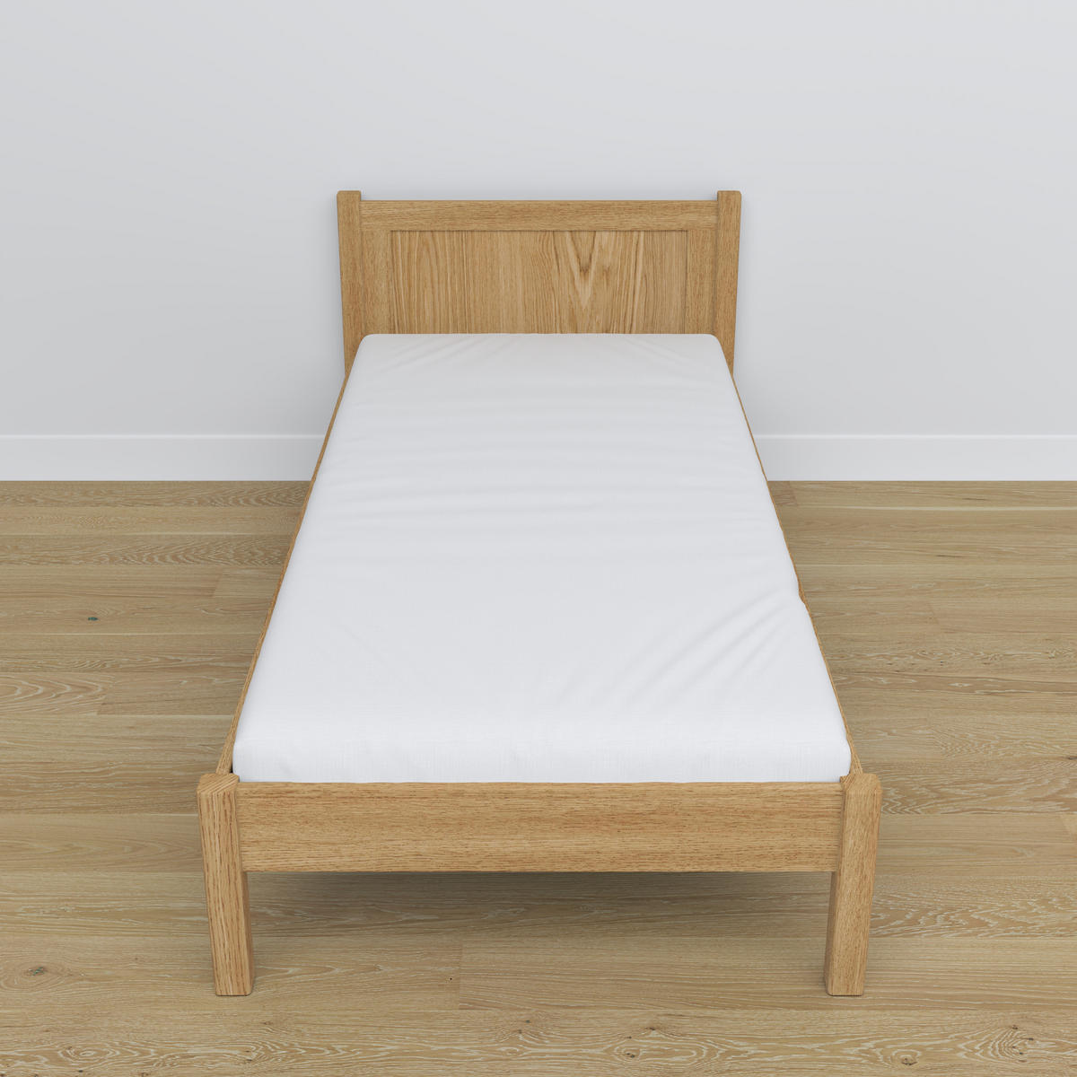 BETT N02 Eiche Natur 80/190 - Eiche Artisan, Naturmaterialien/Holz (80/190cm) - N-Wood