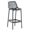 BARHOCKER modern Dunkelgrau LORL Kunststoff 105x45x53 cm - Dunkelgrau, Kunststoff (45/105/53cm) - DELUKE