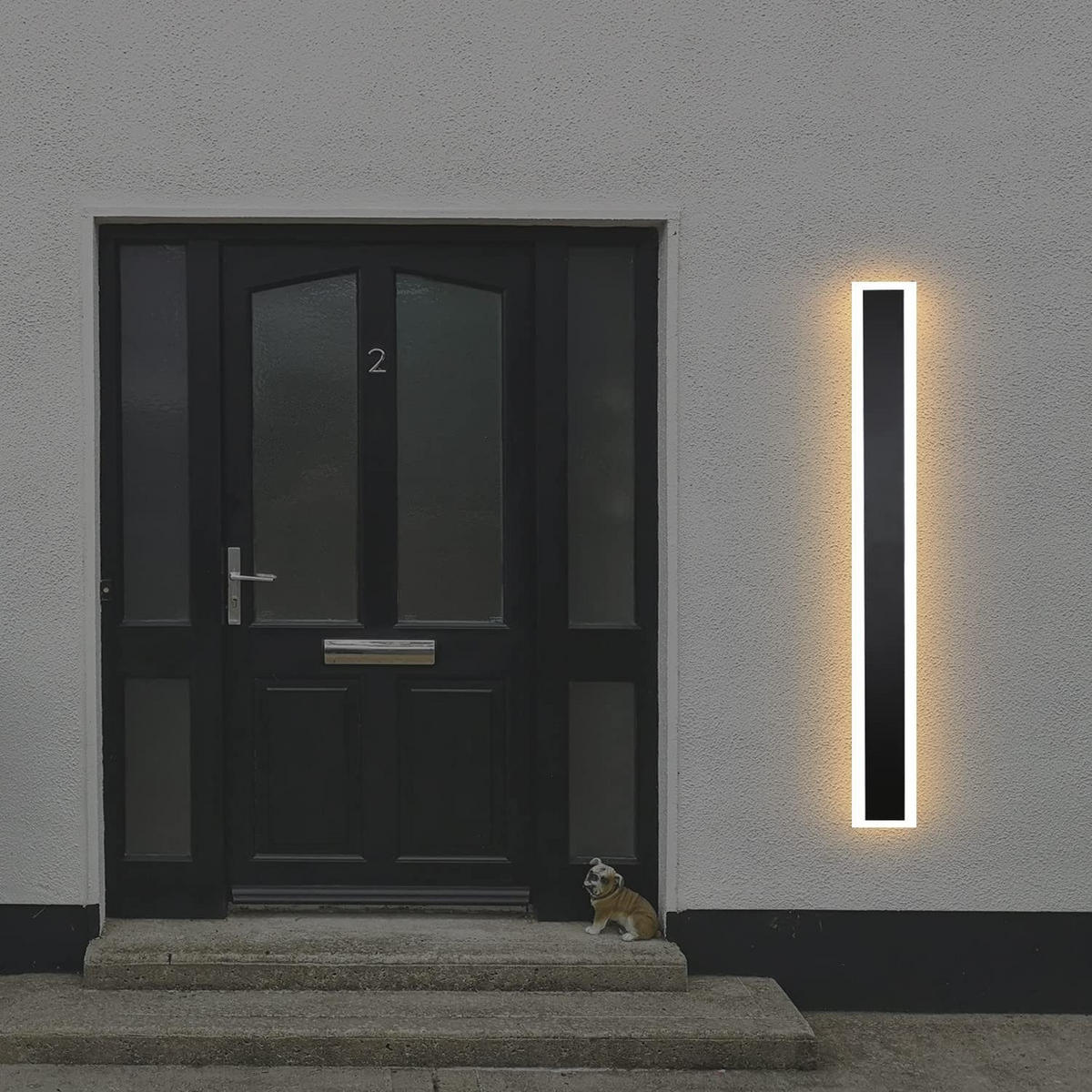 LED WANDLEUCHTE Lichtblick - Schwarz, Metall (8/4/100cm) - Nettlife