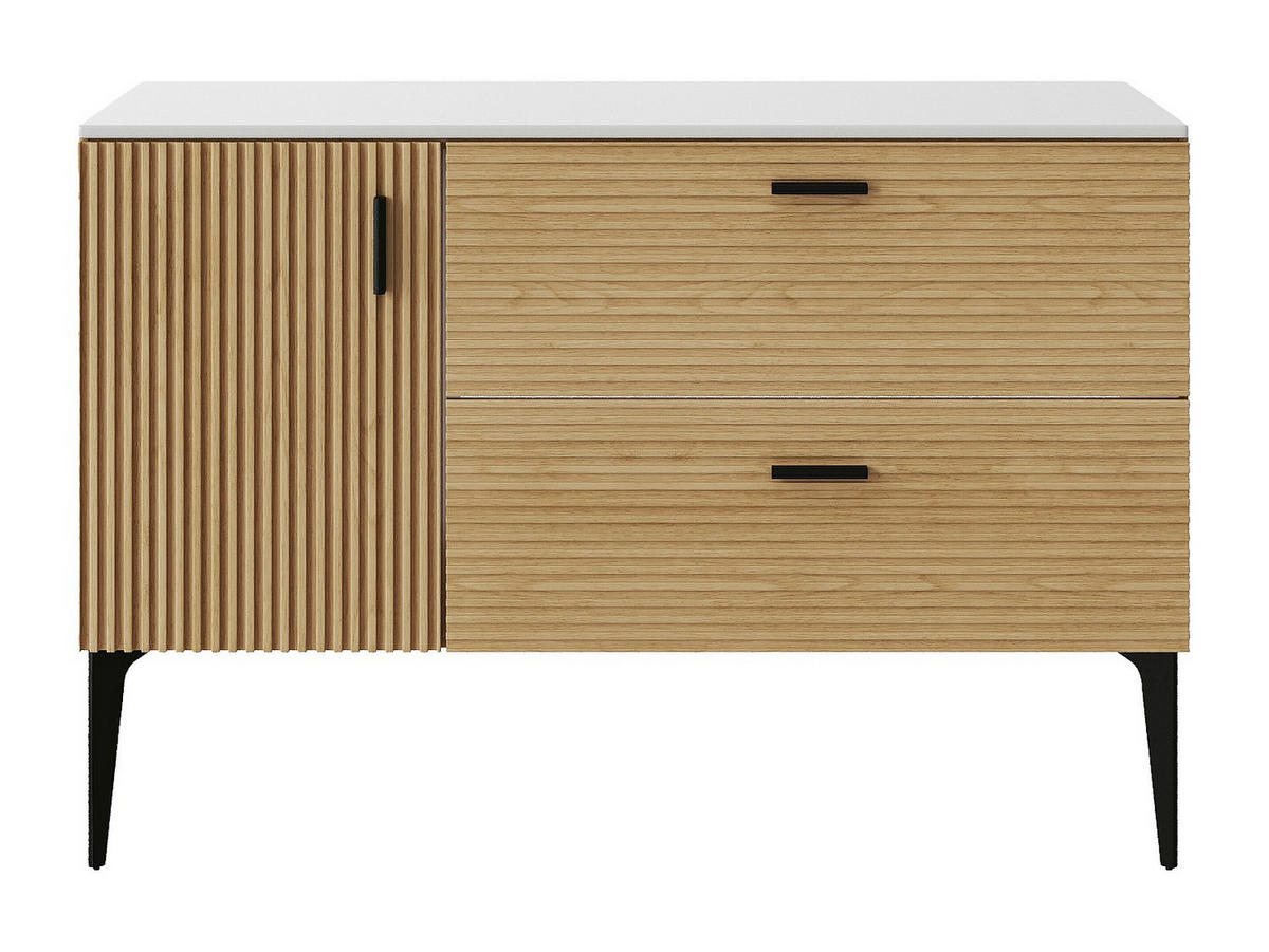 WASCHBECKENUNTERSCHRANK - 120 cm x 46 cm - holz - naturfarben hell Sarone - Naturfarben, Holz (120/55/46cm) - Vente-Unique