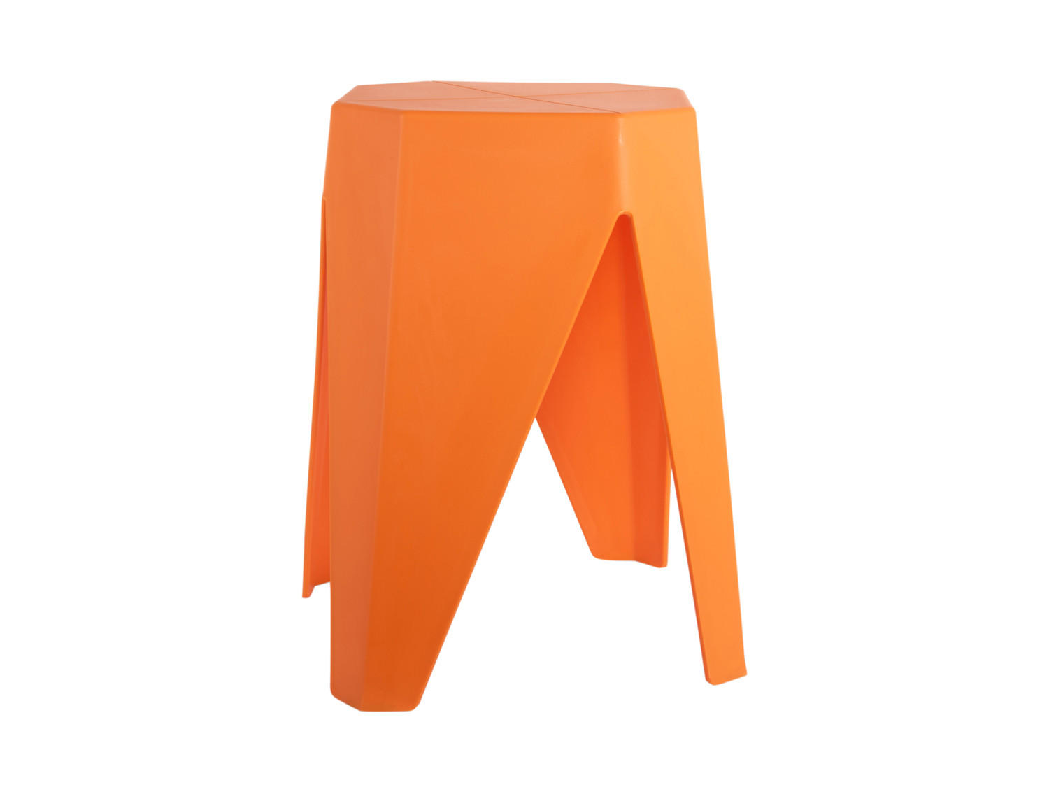 HOCKER Cherish 29/29/47 cm - Orange, Kunststoff (29/47/29cm) - Leitmotiv