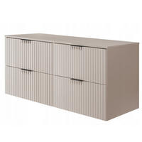 WASCHBECKUNTERSCHRANK FLOW + Platte Eiche Craft 160/57/46 cm - Eichefarben, Holzwerkstoff (160/57/46cm) - Rodan