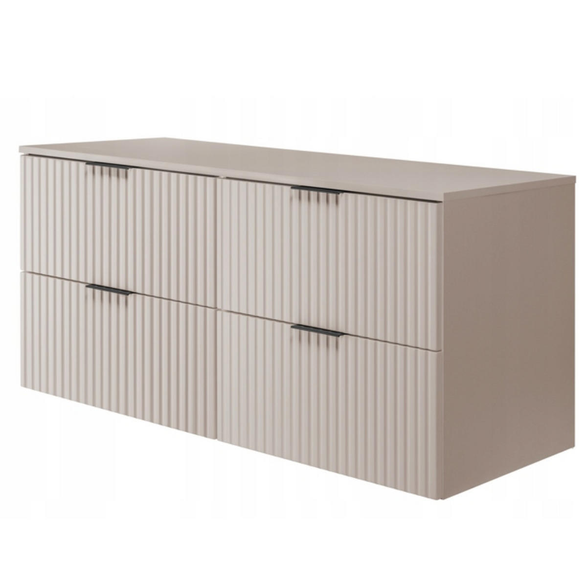 WASCHBECKUNTERSCHRANK FLOW + Platte Eiche Craft 160/57/46 cm - Eichefarben, Holzwerkstoff (160/57/46cm) - Rodan