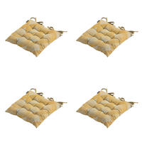 SITZKISSEN Napels - Gelb - 46/46/8 cm - 4er-Set - Gelb, Textil (46/8/46cm) - Madison