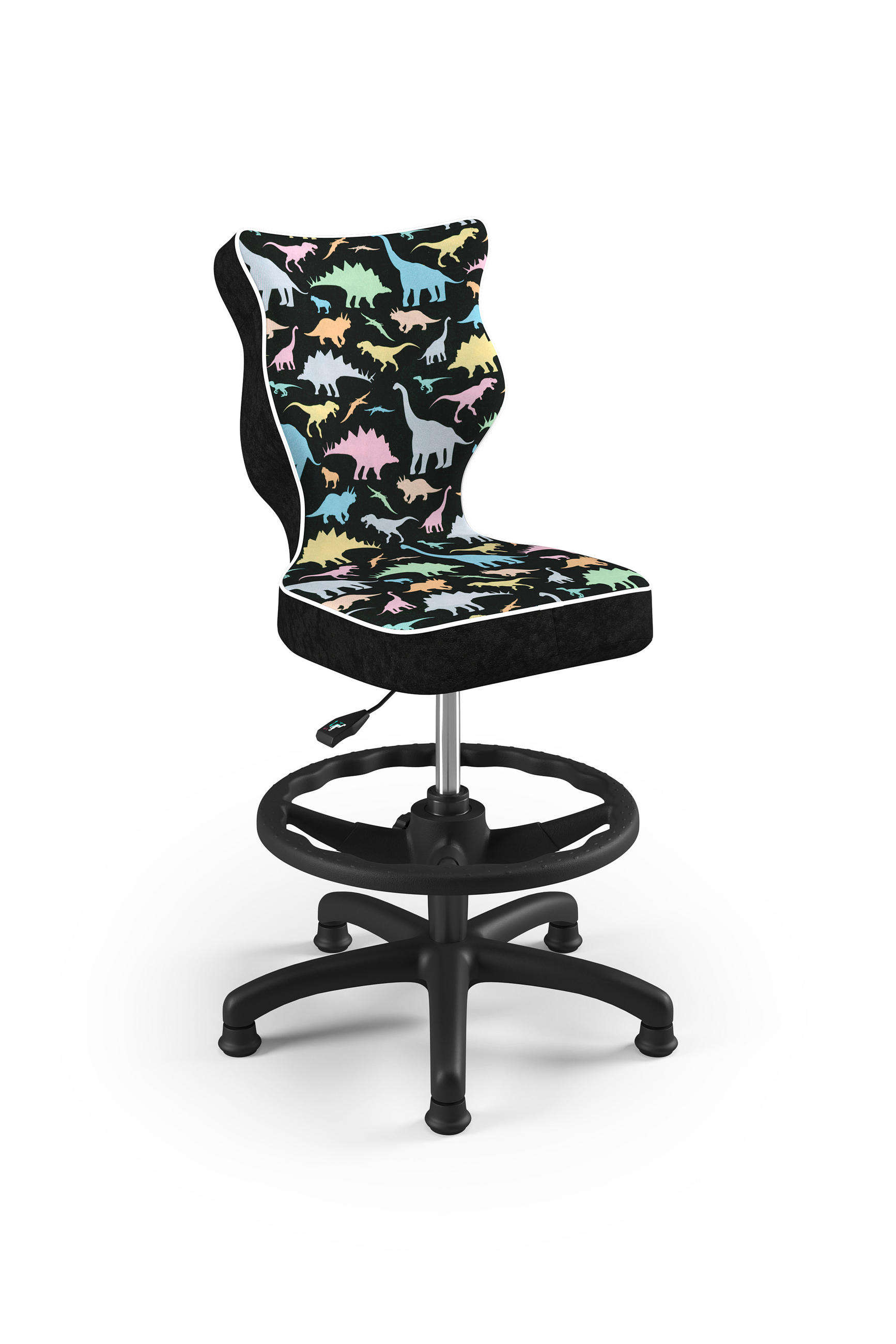 KINDERSTUHL Petit mit Fußstütze - Schwarz, Textil (66/90/66cm) - RAUMHIRSCH FURNITURE