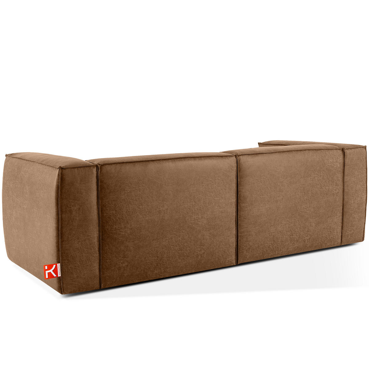 3-SITZER SOFA FEROX, Braun - Braun, Holz/Holzwerkstoff (240/73/96cm) - KONSIMO®