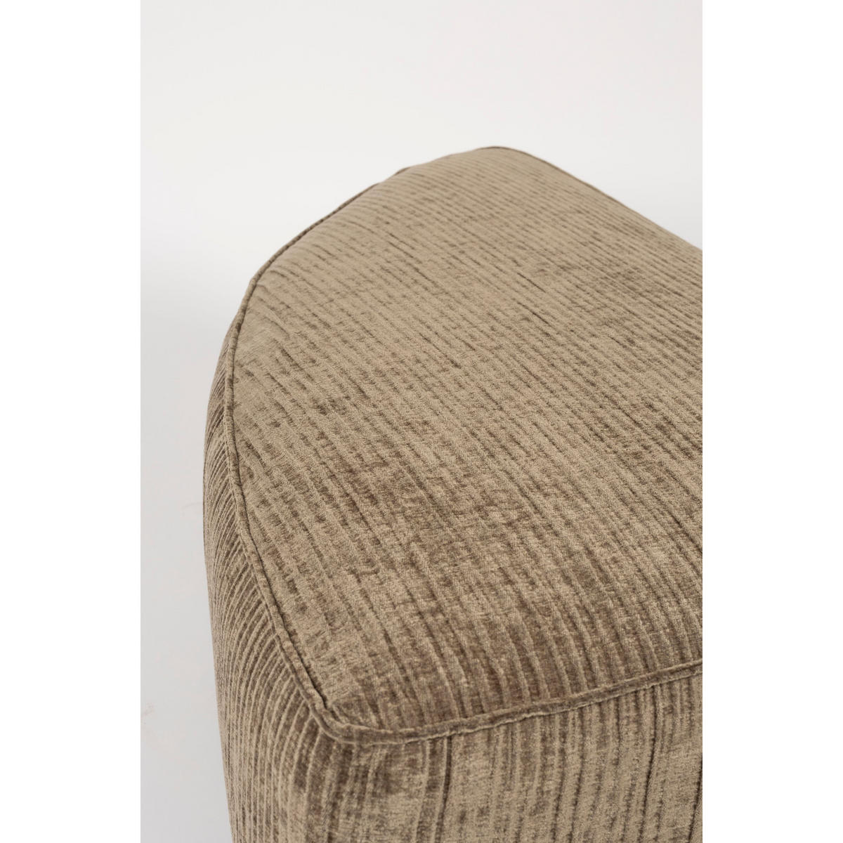 SOFA ELEMENT Hunter Rund Ecken Rechts Moss/ Grün - Braun/Grün, Textil (60/38/100cm) - Zuiver