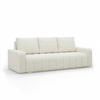 SOFA 3-SITZER MIT SCHLAFFUNKTION ABRIELLE Creme - Creme, Textil (97/87/227cm) - Mebligo