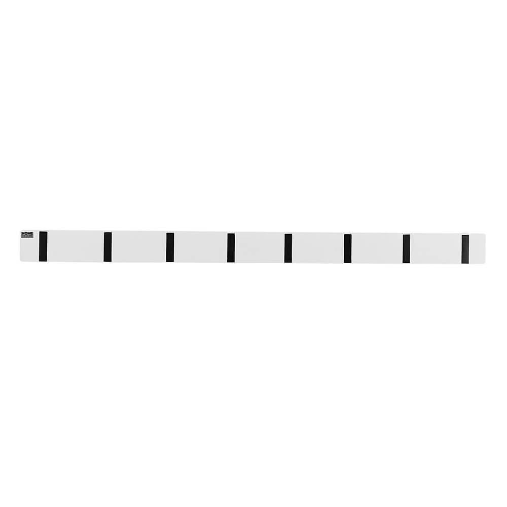 GARDEROBENLEISTE HOOK - Farbe: Weiß, Menge: 8 x Haken - Weiß, Holz (82/5.5/2cm) - Home Deluxe