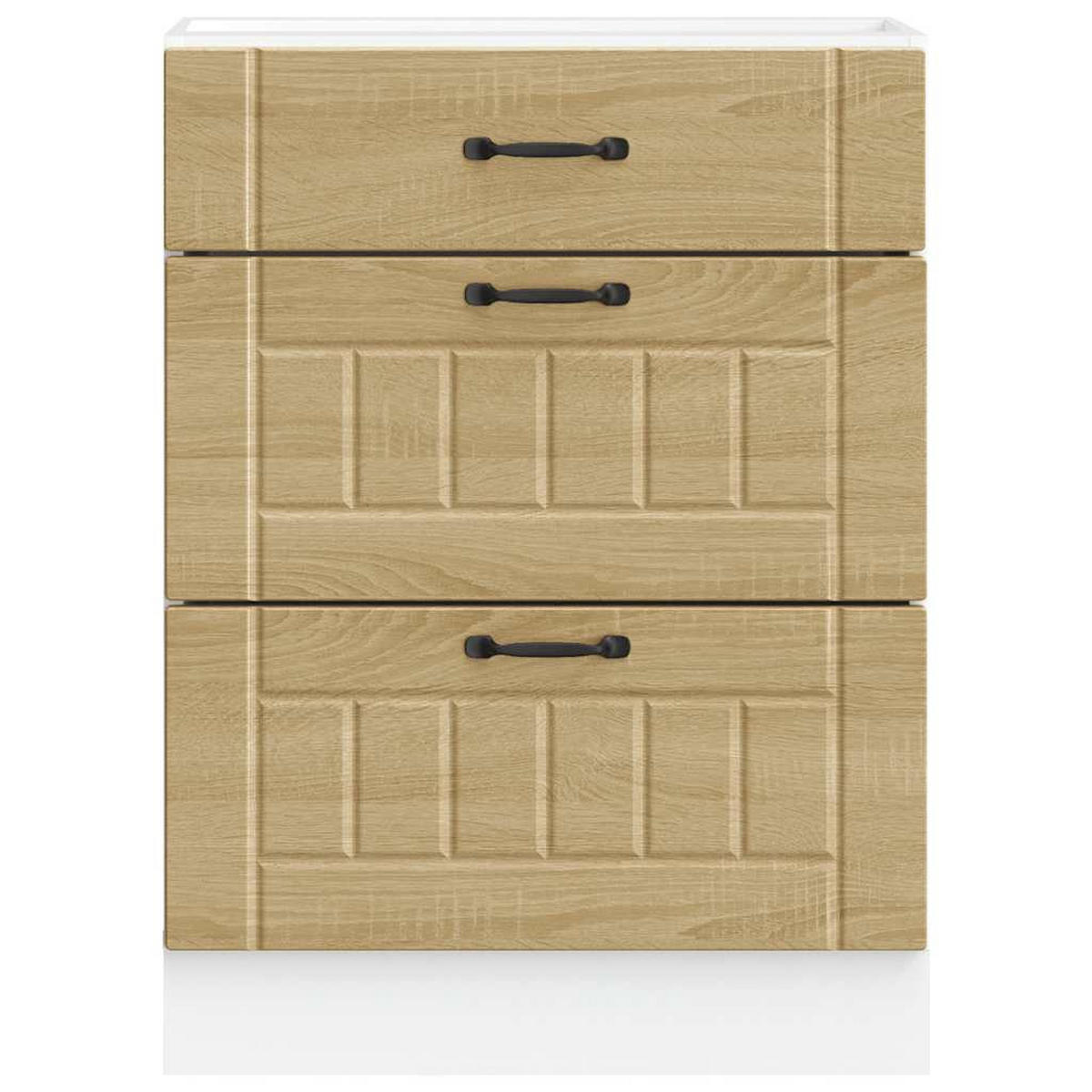 KÜCHENUNTERSCHRANK Maro Sonoma-Eiche 60x46x81,5 cm - Sonoma Eiche, Holz (60/81.5/46cm) - DELUKE