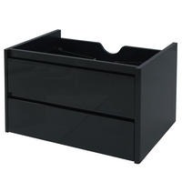 WASCHBECKENUNTERSCHRANK Schwarz - Schwarz, Holz (81/48/47cm) - MCW