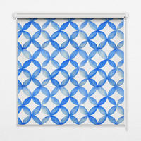 VNÚTORNÁ roleta - okenná roleta - roleta - 100x100 cm - Hviezdny vzor - modrá, plast (100/100/0.5cm) - TULUP