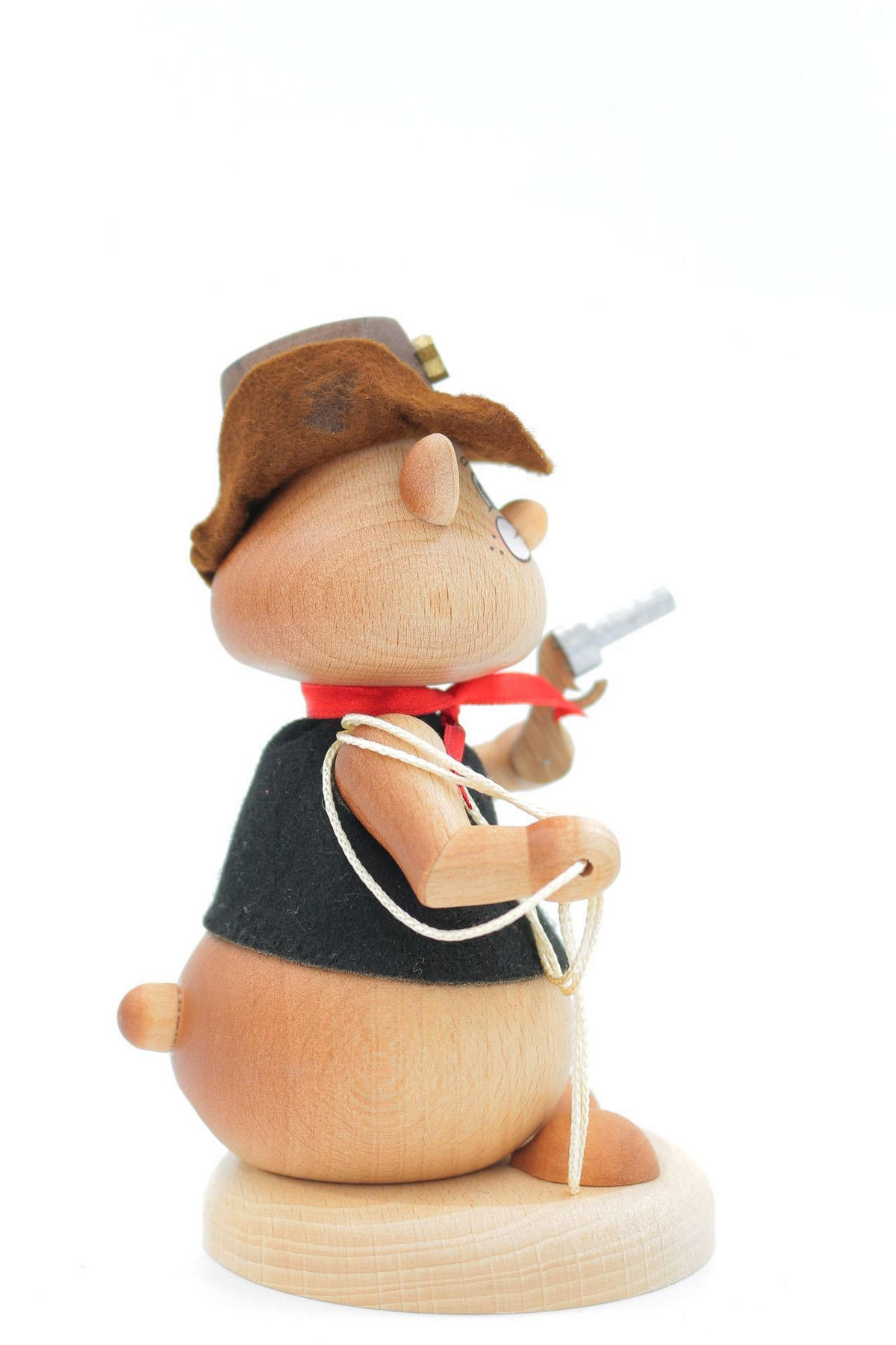 RAUCHFIGUR Hamster Cowboy 13 cm - Multicolor, Holz (8/13/0.1cm)