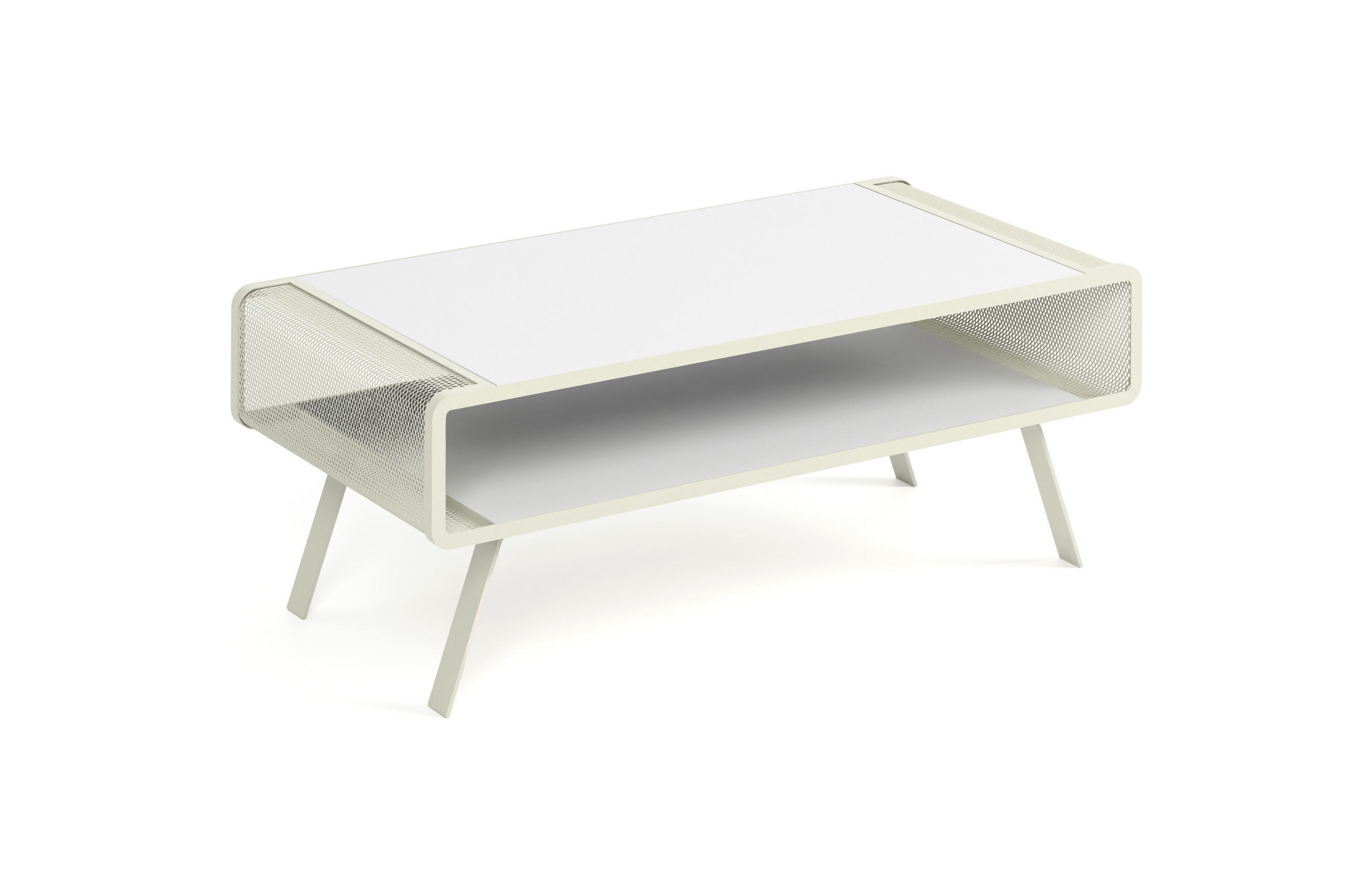 COUCHTISCH TORPE - Kaschmir/Weiß, Holzwerkstoff (60/121/45cm) - Meblini