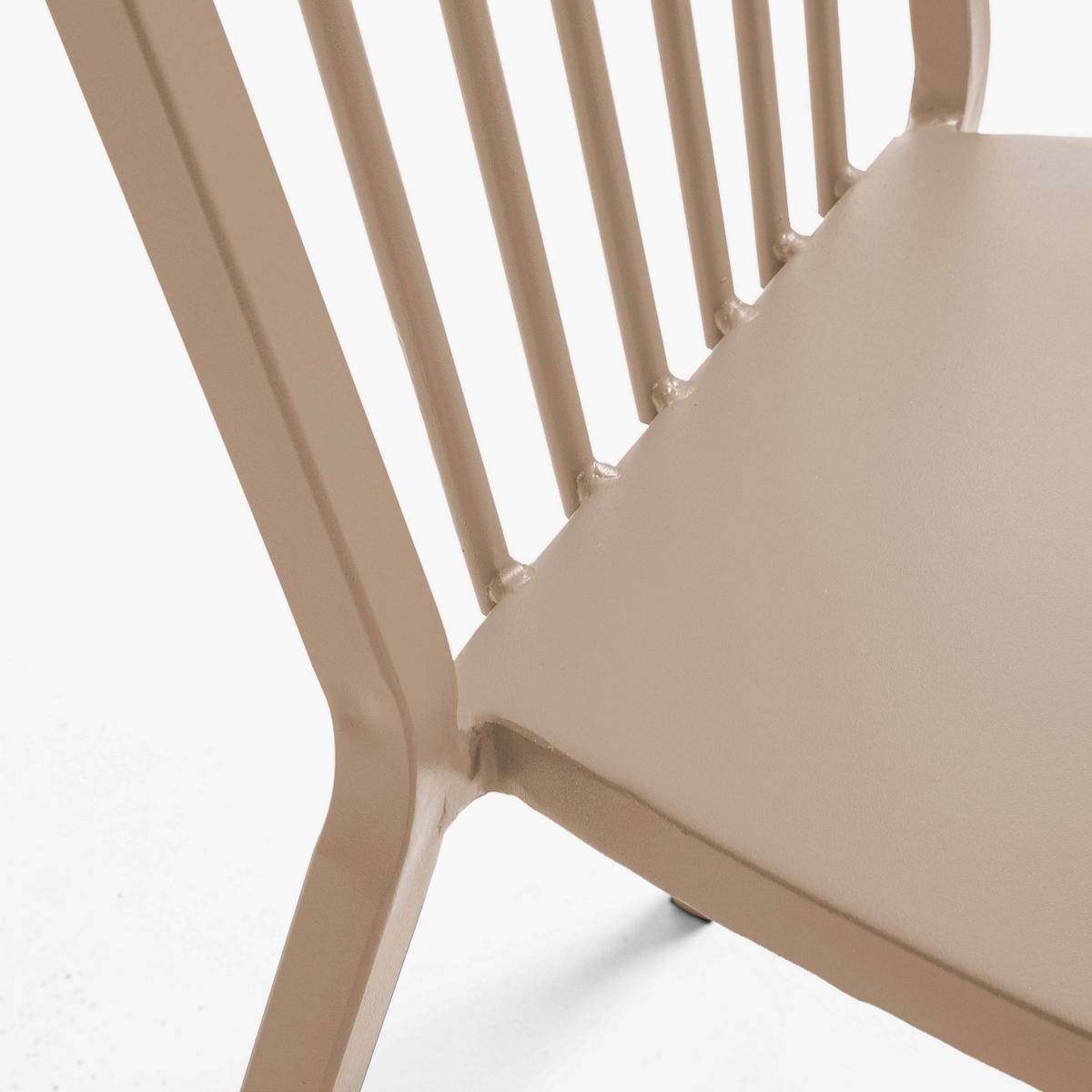 GARTENSTUHL, Taupe - Taupe, Metall (52/94/56cm) - Oviala
