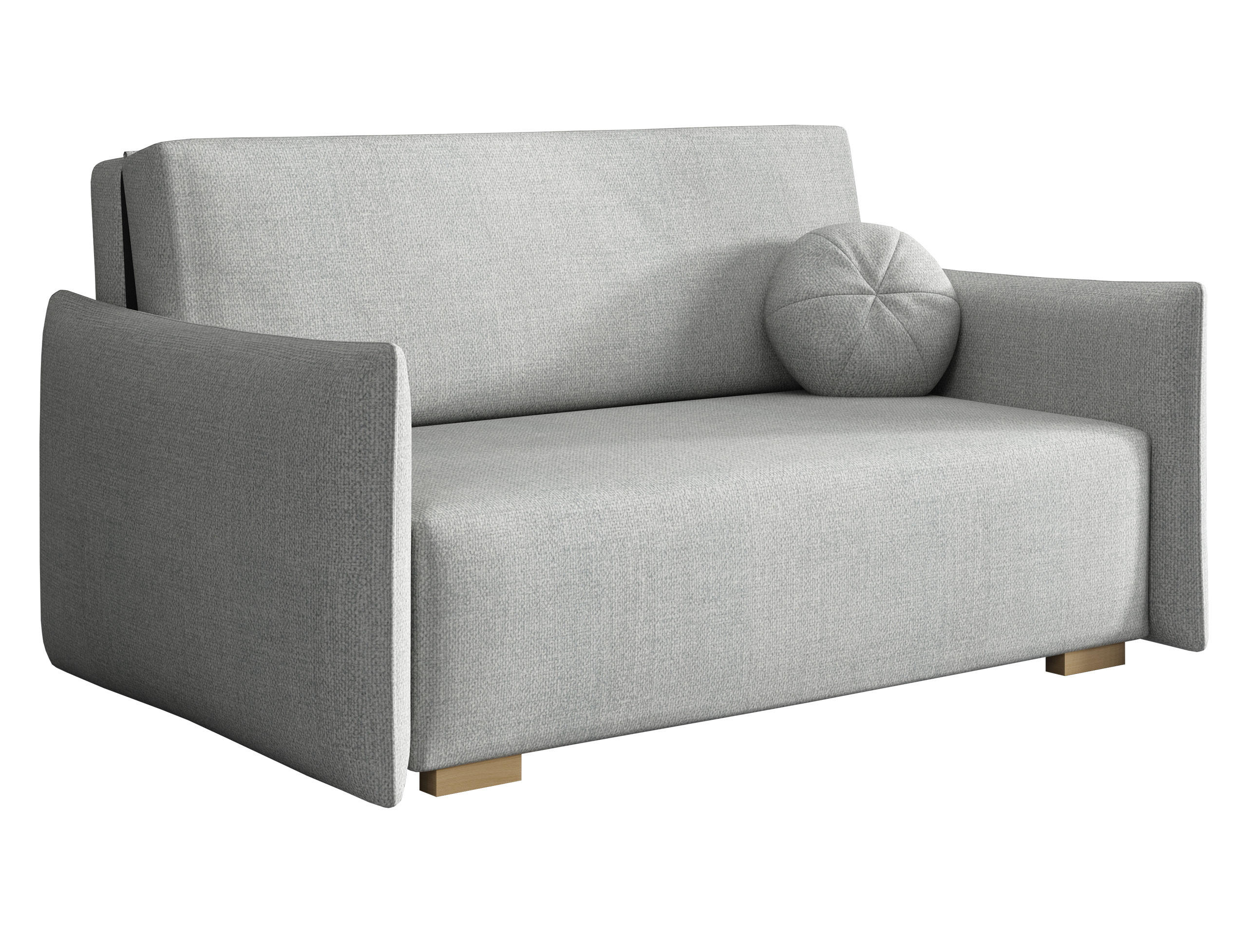 SCHLAFSOFA Viva Glov III - Hellgrau/Naturfarben, Holz/Textil (157/85/98cm) - MIRJAN24