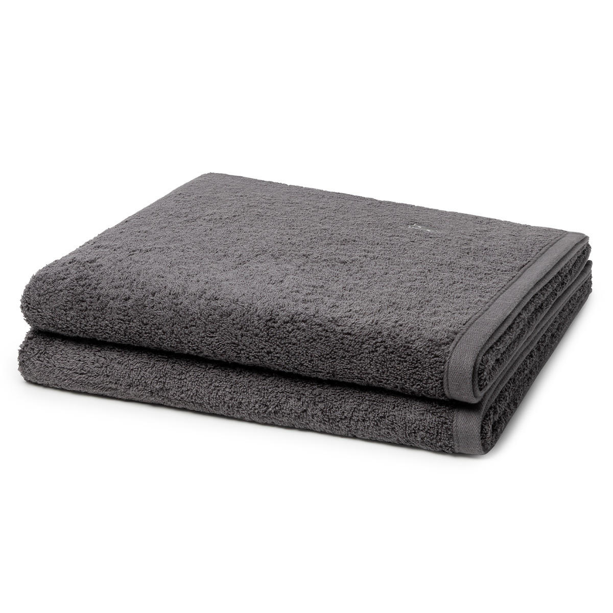 DUSCHTUCH Vita 2er-Set - Dunkelgrau, Textil (70/140cm) - Ross