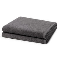 DUSCHTUCH Vita 2er-Set - Dunkelgrau, Textil (70/140cm) - Ross