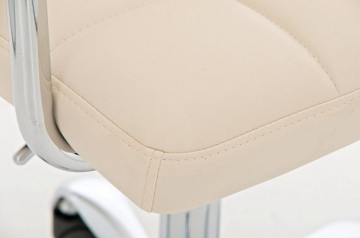 BÜROSTUHL Lucille, Creme - Braun, Textil/Metall (54/86/46cm) - TPFLiving