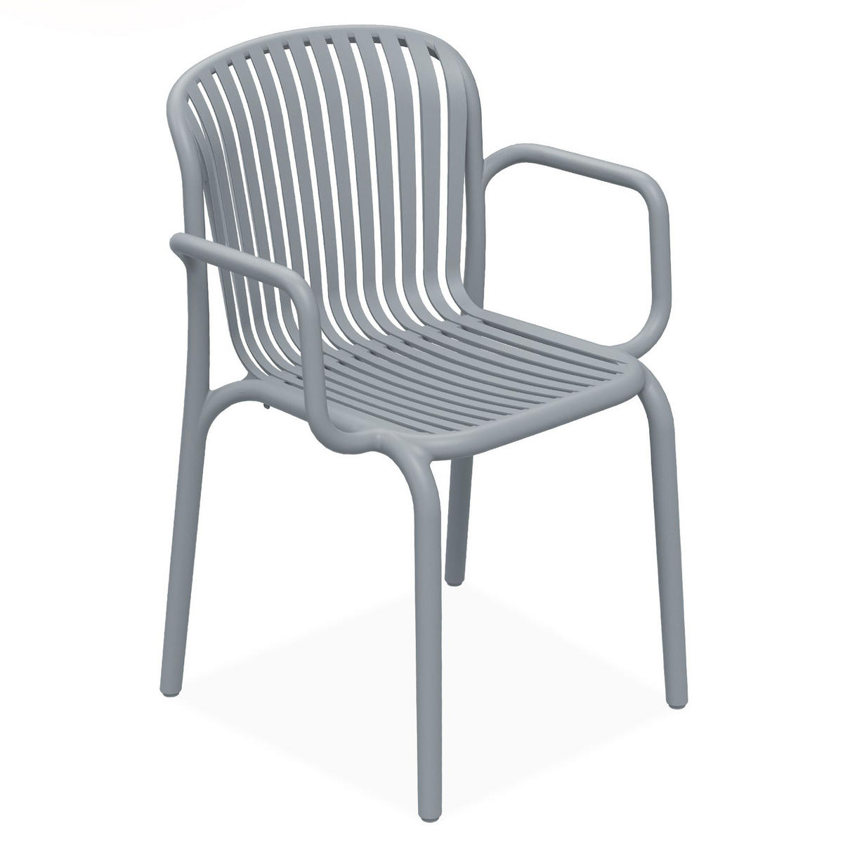 GARTEN ESSGRUPPE FICCARI, Gartenmöbel-Set 8-tlg, Grau - Grau, Kunststoff - KONSIMO®