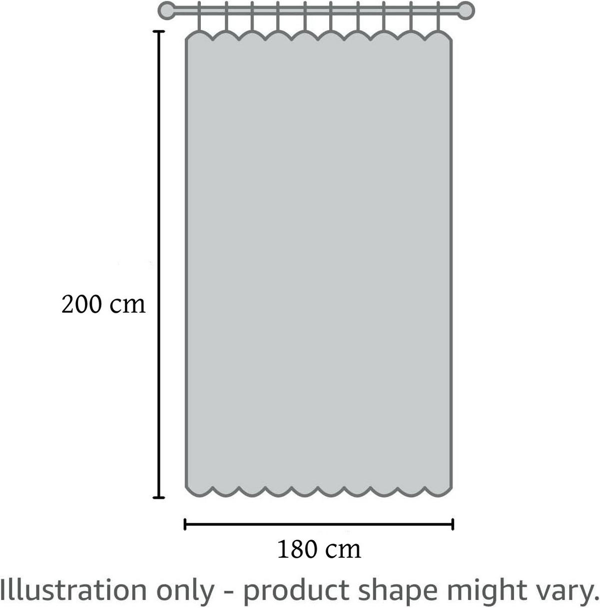 DUSCHVORHANG Blätter Grün Polyester Schnell Trocknend Wasserabweisend mit Haken - Grün, Kunststoff (180/200cm) - MCBOSON
