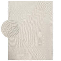 KURZFLORTEPPICH 120/160 cm Aura 704 - Creme, Textil (120/160cm) - Paco Home