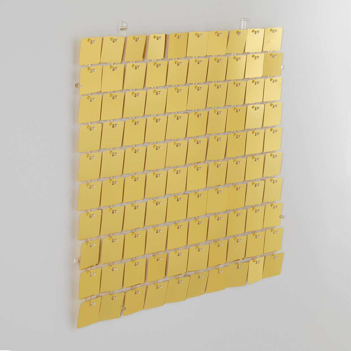 WANDDEKORATION 4er-Set Disco - Goldfarben, Kunststoff (0.5/30/30cm) - Butlers