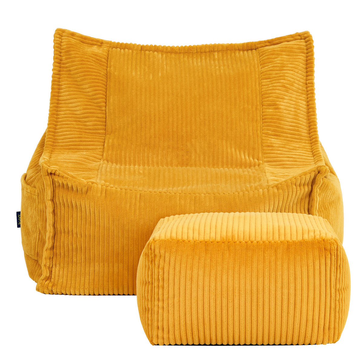 KINDERSITZSACK mit Hocker Alto - Gelb, Textil (67/60/67cm) - icon
