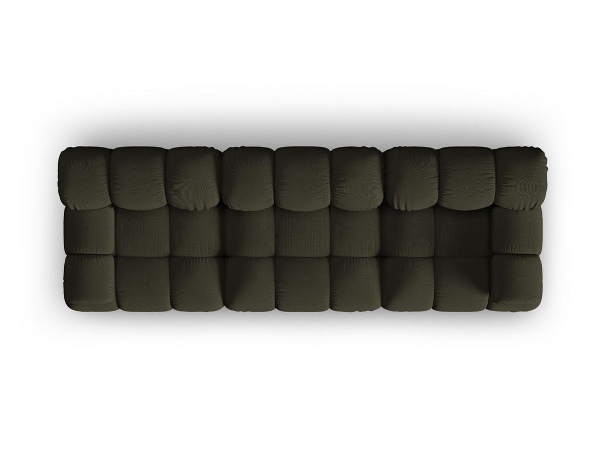 SOFA modular Bellis aus 3D-Stoff Amazonasgrün 3 Sitzplätze - Waldgrün, Textil (94/70/282cm) - Micadoni