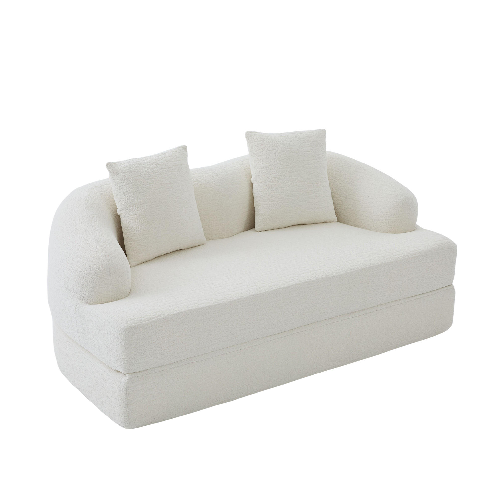 SCHLAFSOFA DE-33900 2-in-1 klappbar Beige - Beige, Textil (84/65/157cm) - ComfortXL