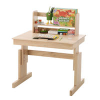 SCHREIBTISCH Natur 80/94/80 cm höhenverstellbar mit klappbarer Tischplatte - Naturfarben, Holz (80/94/80cm) - PANGIVO