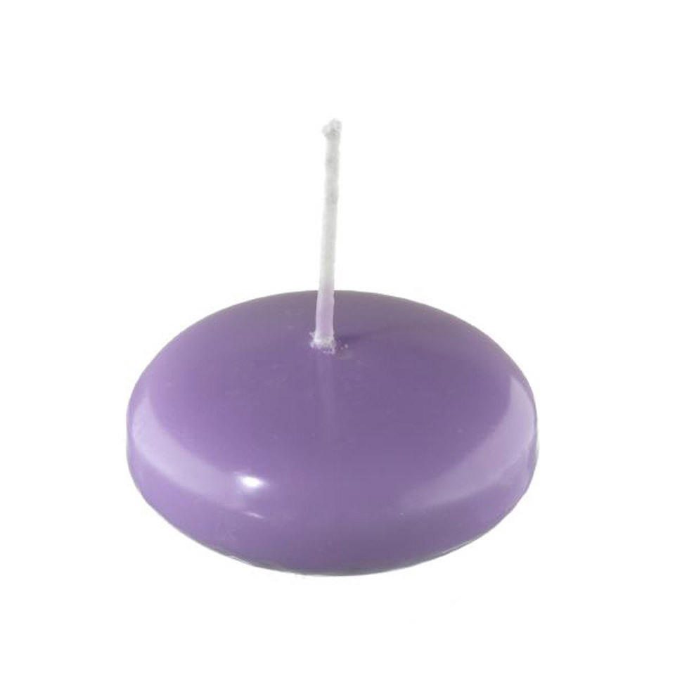 SCHWIMMKERZEN Veilchen 32 x Ø 80 mm, 8 Stück - Lila, Paraffin (8/3.2/3.2cm) - Kopschitz Kerzen