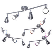 LED DECKENLEUCHTE GROSETTO Silber - Silberfarben, Metall (62.5/8/16cm)