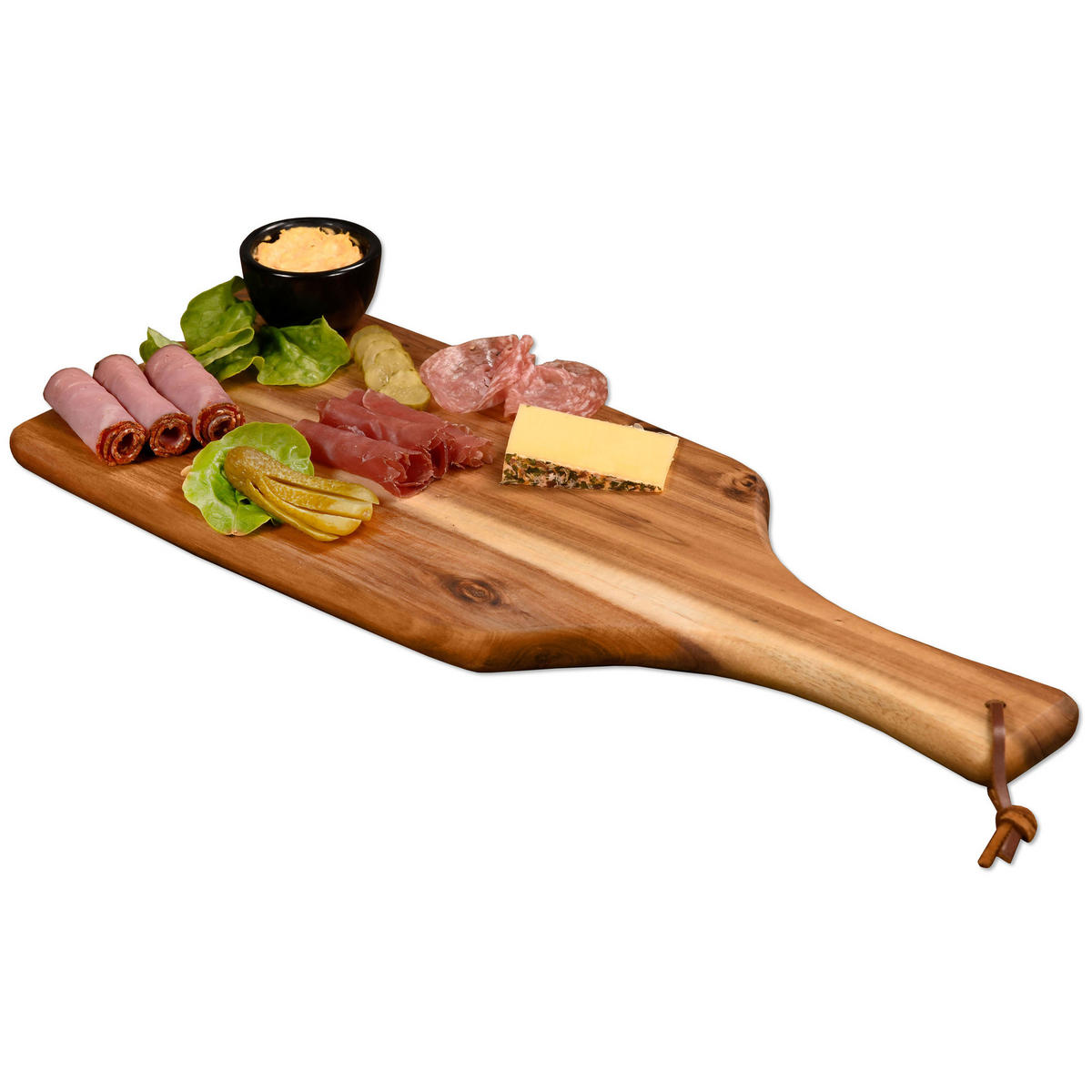 SERVIERBRETT Holz Akazie  - Akaziefarben, Basics, Holz (42,0/17,0/1,8cm) - Kesper