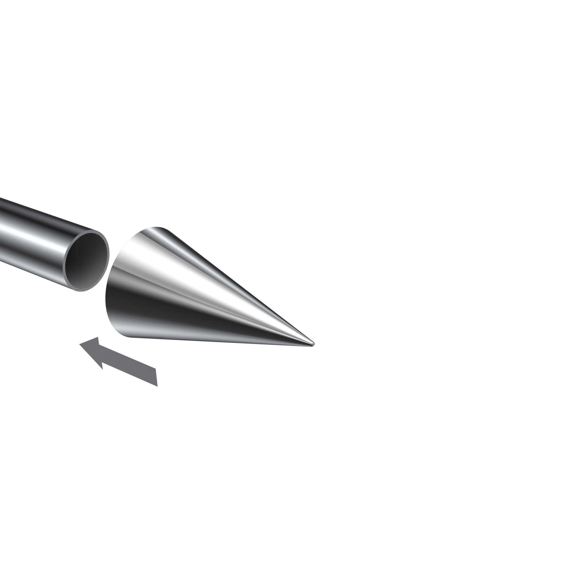 ENDSTÜCKE FÜR GARDINENSTANGEN 20 mm Ø, Savio Chrom, Packung 2 Stück - Chromfarben, Metall (6/3.4/3.4cm) - INTERDECO