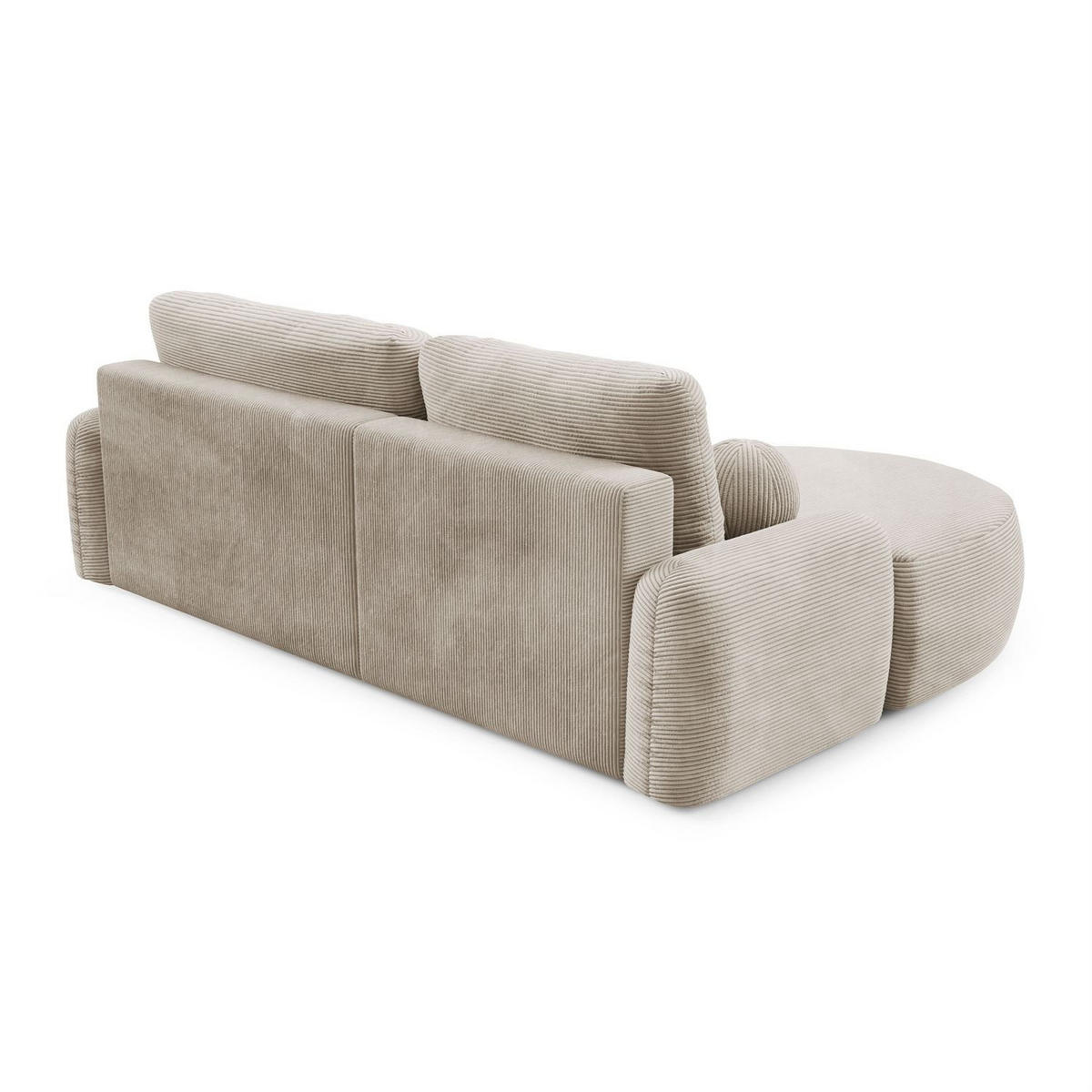 ECKSOFA CLEO II mit Schlaffunktion Version Linke Poso 100 - Beige, Kunststoff (264/172cm) - Lookway
