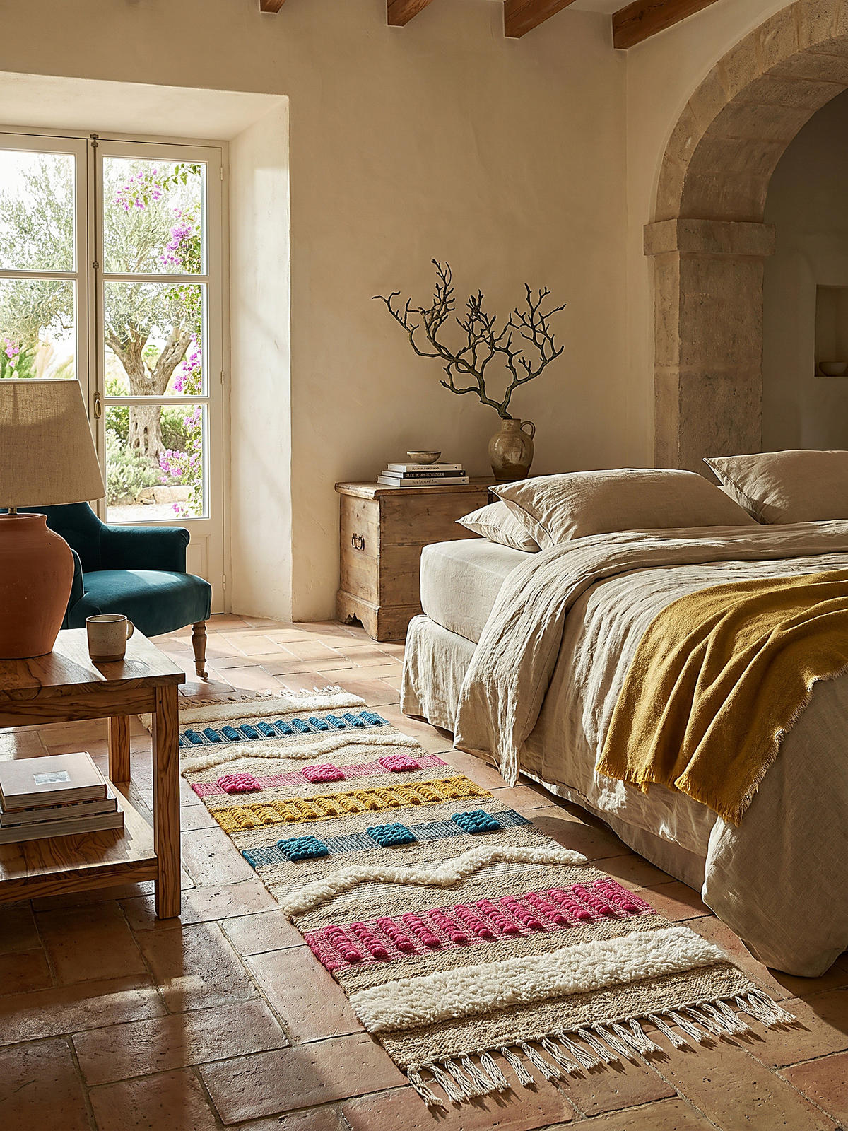 NATURTEPPICH handgewebt Jute-Wolle-Mix skandinavisch WHARFE, Multi 60x230 cm - Multicolor, Textil (230/60cm) - KADIMA DESIGN