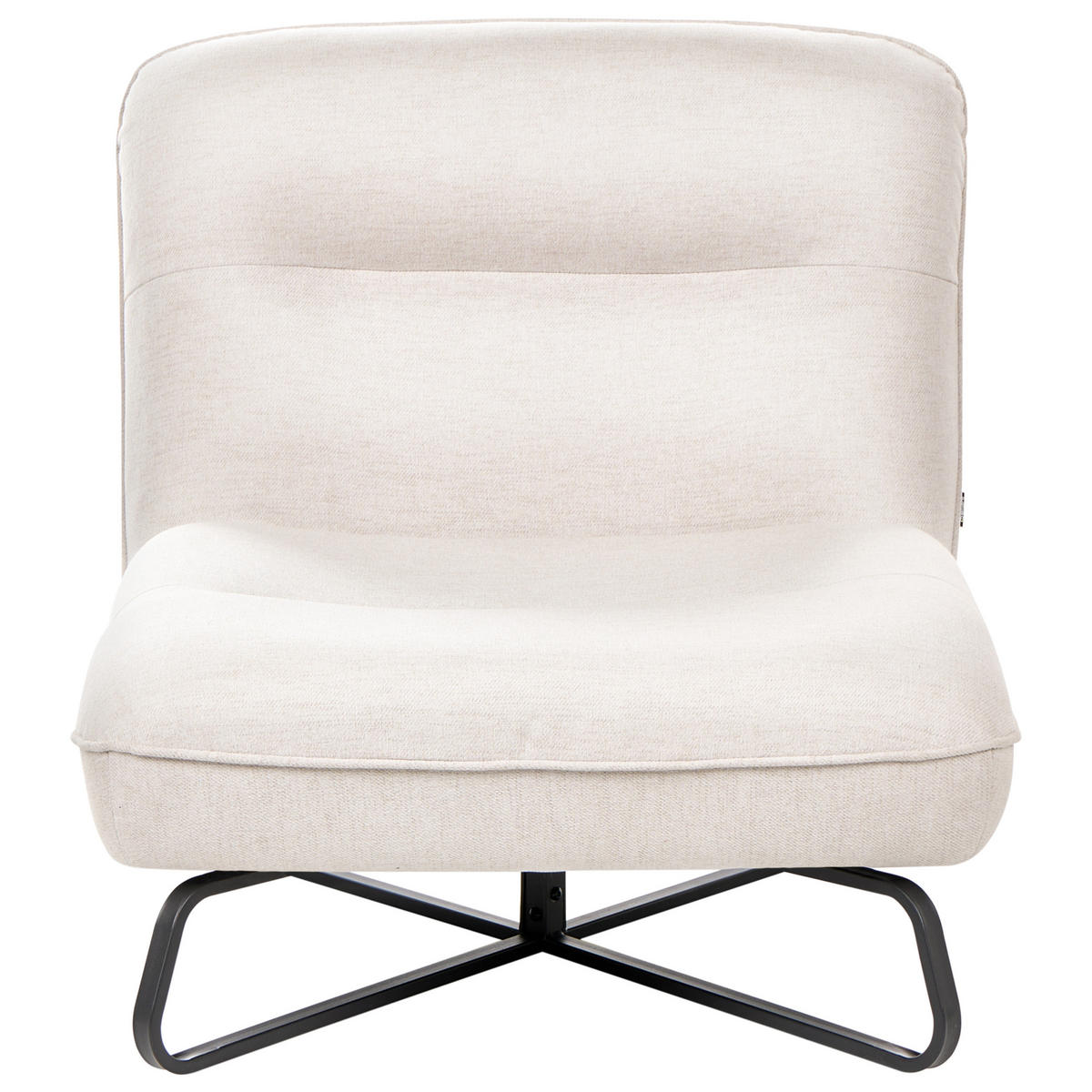 SESSEL Stoff Cremeweiß Lindal - Weiß, Textil (85/85/83cm) - Beliani