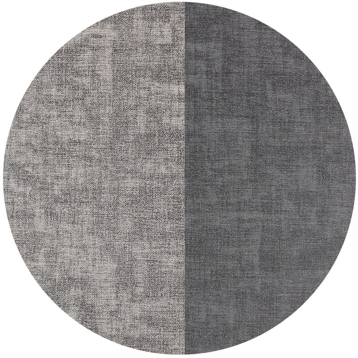 PLATZSET Lederimitat Grau/Dunkelgrau (Struktur) 4er Set - Grau, Kunststoff (33/46cm) - Bestlivings