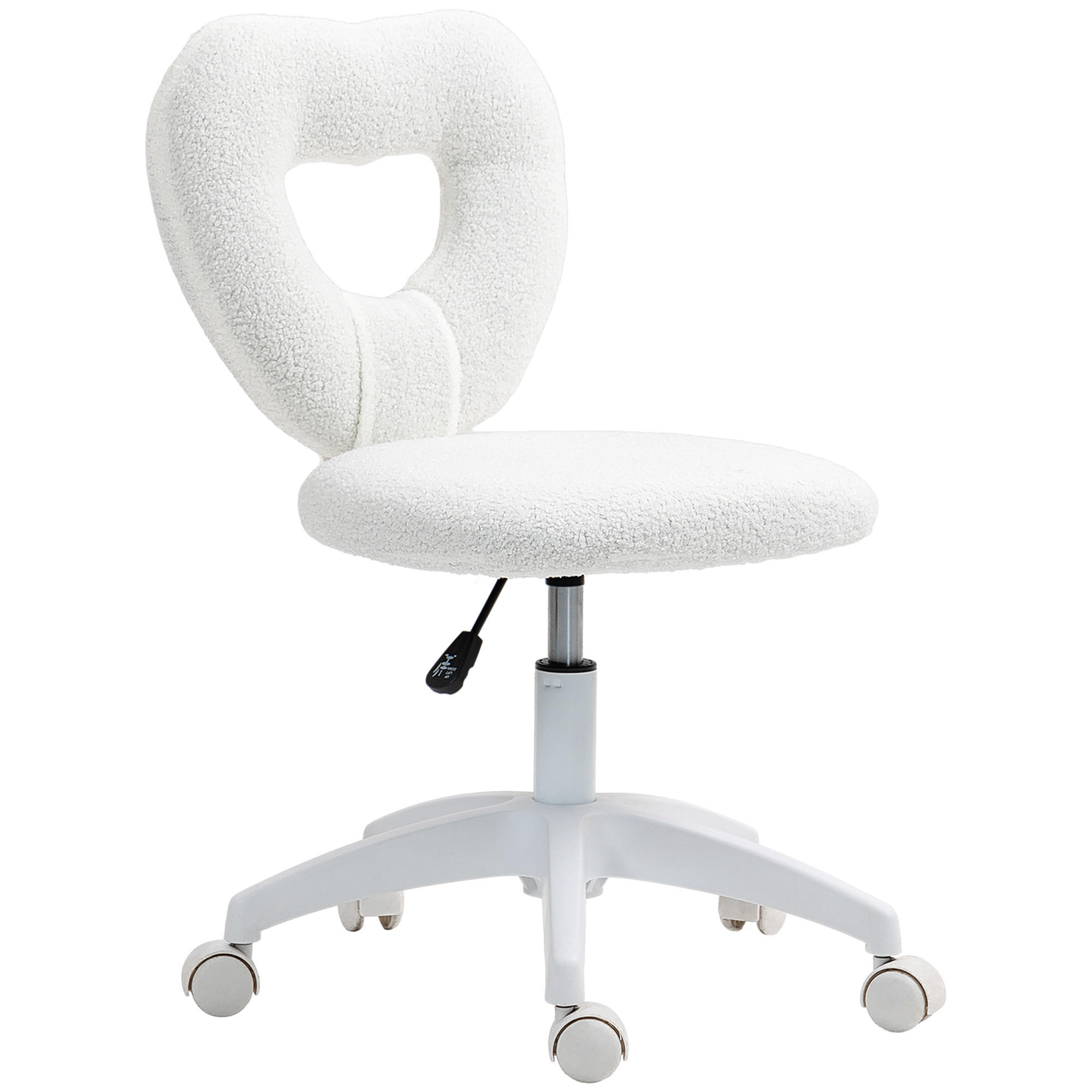 BÜROSTUHL Weiß Polyester 56xx45x88 xm - Weiß, Kunststoff (45/88/56cm) - DESIGN IN
