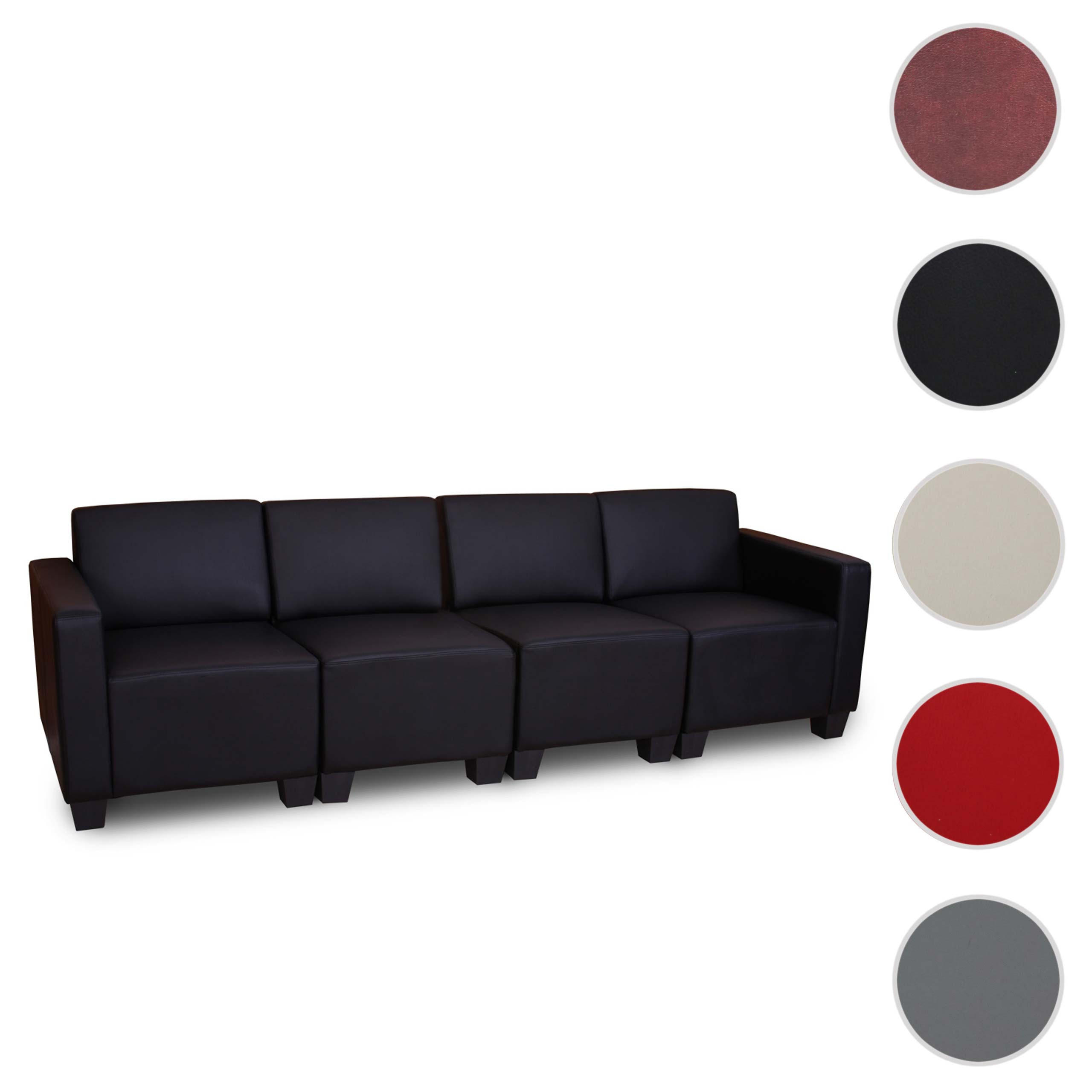4-SITZER SOFA Schwarz - Schwarz, Textil (250/76/72cm) - MCW