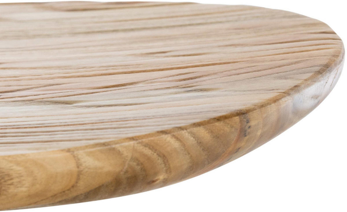 BARHOCKER 2er Set Shelton natura - Schwarz/Naturfarben, Holz/Metall (41/80/38.5cm) - TPFLiving