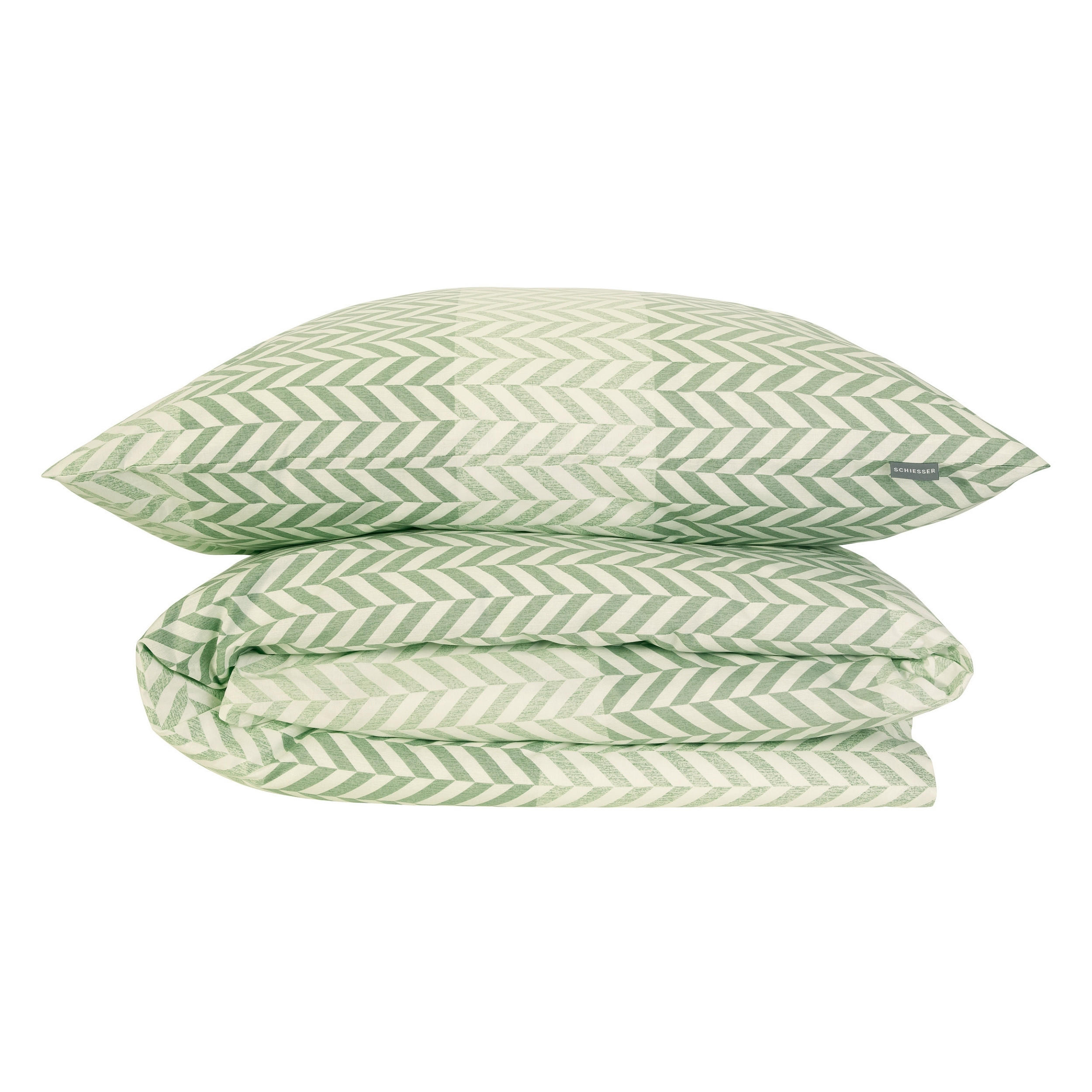 BETTWÄSCHESET Maribel - Renforcé - 2-teilig - 155 x 220 cm - Grün - Grün, Textil (155/220cm) - SCHIESSER