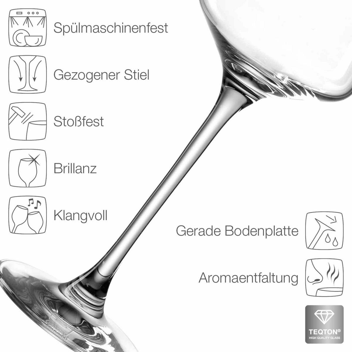 DIGESTIFGLÄSER GEEICHT Puccini Gastro-Edition transparent 4 cl 6er Set - Transparent, Glas (0.04L) - Leonardo Living