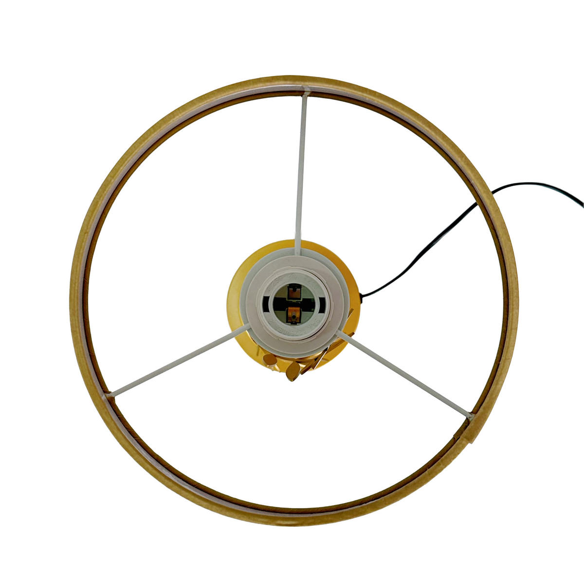 TISCHLAMPE - Goldfarben, Textil/Metall (27/27/55cm) - Relaxdays