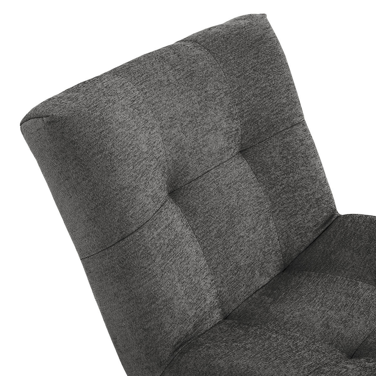 SESSEL - Schwarz/Grau, Textil/Metall (67/82/74cm) - home24