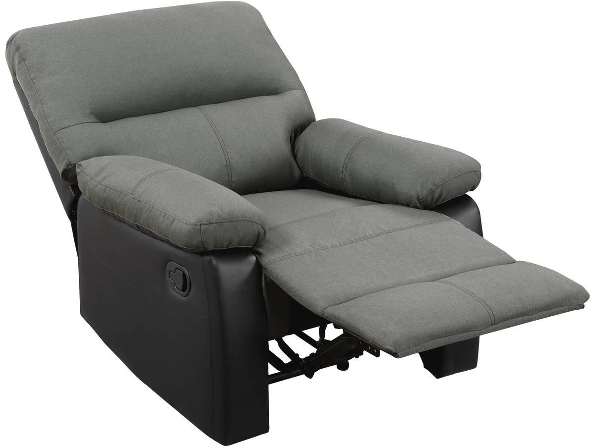 RELAXSESSEL Lincoln Schwarz/Dunkelgrau - Dunkelgrau/Schwarz, Kunststoff/Textil (90/103/89cm) - Habitat Garten