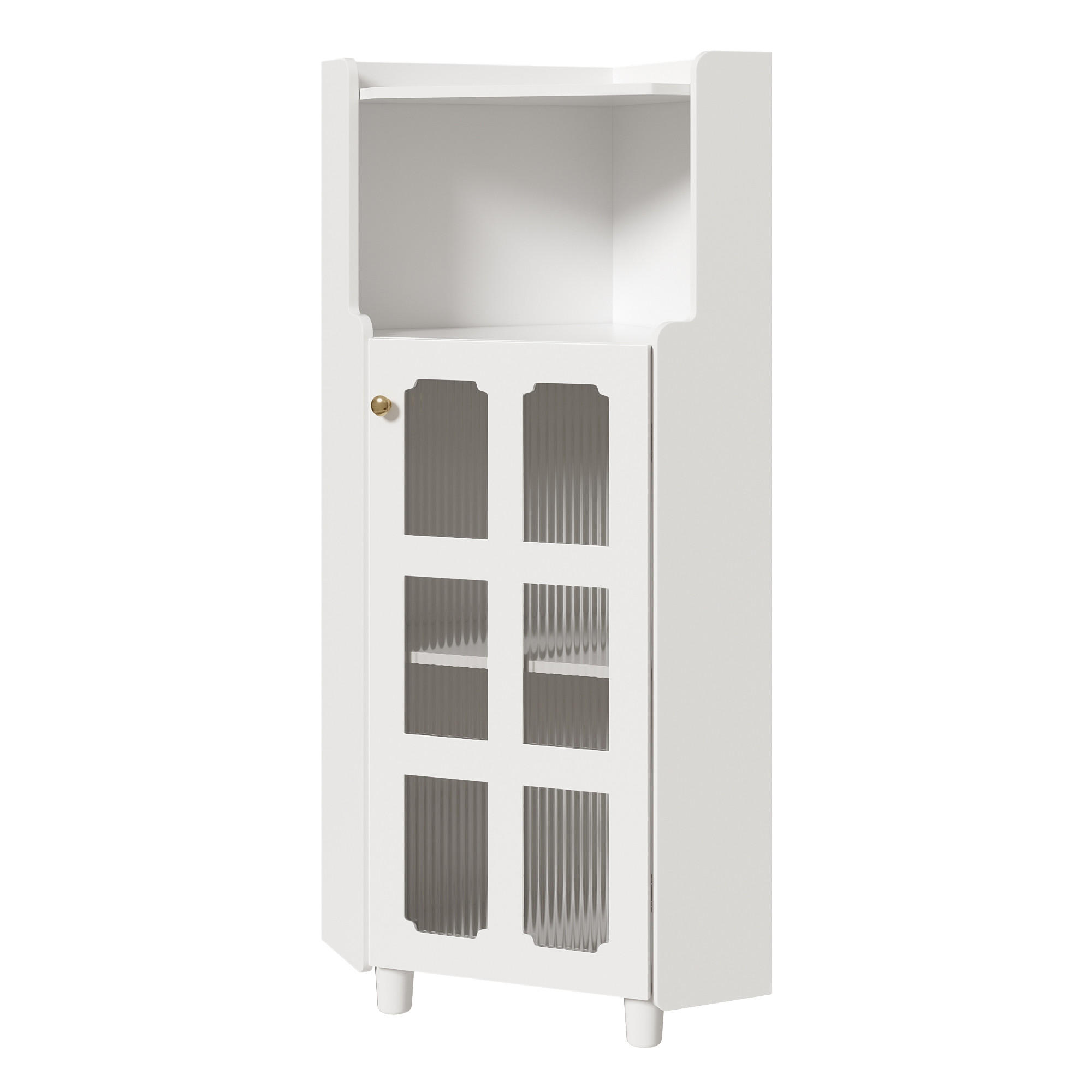 Rolipo Küchenschrank Weiß 25x124x63.5 cm
