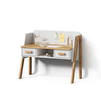 SCHREIBTISCH Mailo Weiß/Artisan 97 x 80 cm - Weiß/Eiche Artisan, Holzwerkstoff (51/97/80cm) - Livinity®