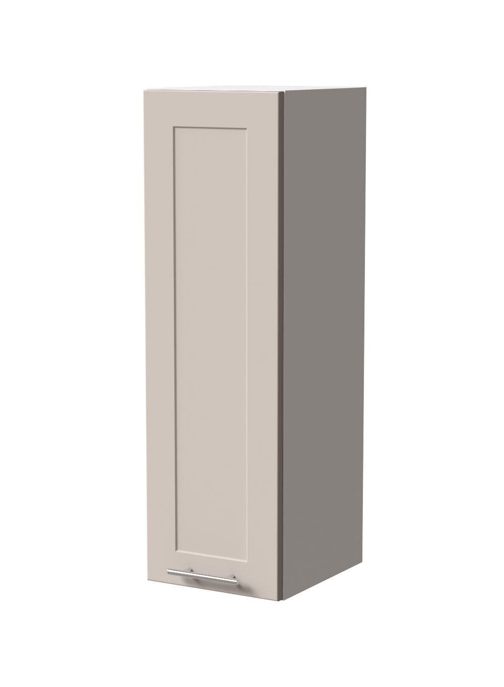 HÄNGESCHRANK Oslo W4/30 Weiß / Kaschmir Matt 30 / 32,5 / 96cm - Kaschmir/Weiß, Holz/Holzwerkstoff (30/96/32.5cm) - Feldmann-Wohnen
